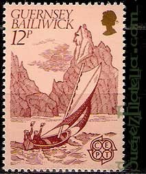 Serie de sellos Isla Guernsey nº 217 (**)