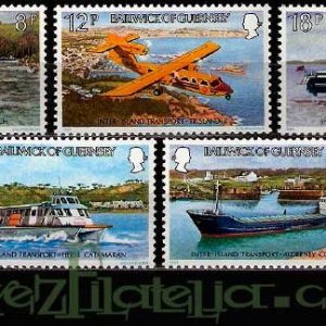 Serie de sellos Isla Guernsey nº 234/38 (**)