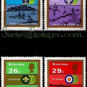 Serie de sellos Isla Guernsey nº 253/56 (**)