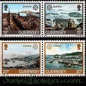 Serie de sellos Isla Guernsey nº 267/70 (**)