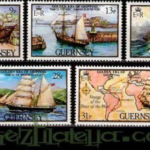 Serie de sellos Isla Guernsey nº 276/80 (**)
