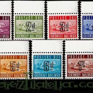 Serie de sellos Isla Guernsey Taxa nº 01/07 (**)