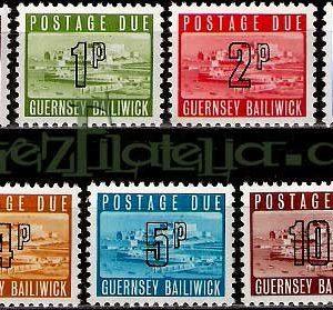 Serie de sellos Isla Guernsey Taxa nº 08/14 (**)