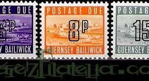 Serie de sellos Isla Guernsey Taxa nº 15/17 (**)