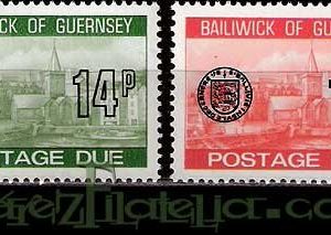 Serie de sellos Isla Guernsey Taxa nº 28/29 (**)