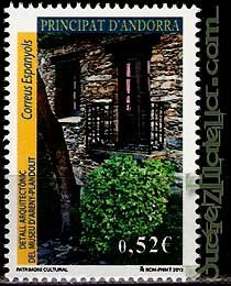 Serie sellos Andorra 403. Patrimonio Cultural 2013