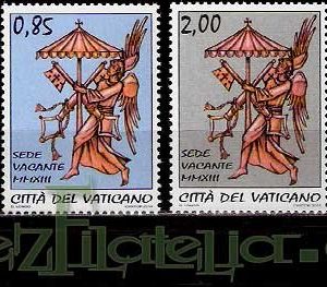 Serie sellos Vaticano 1615/18. Sede Vacante