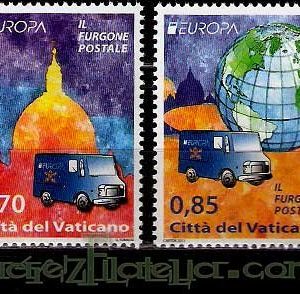Serie sellos Vaticano 1621/22. Europa
