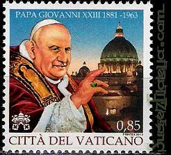 Serie sellos Vaticano 1627. 50 Aniversario Juan XXIII