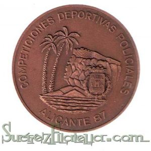 Medalla Competiciones Deportivas Policiales 87