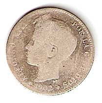 Moneda Alfonso XIII 01 Pesetas 1902 *–.– (SMV).RC