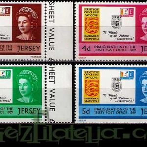 Serie de sellos Isla Jersey nº 001/04 (**)