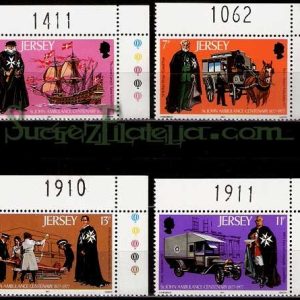 Serie de sellos Isla Jersey nº 158/61 (**)