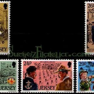 Serie de sellos Isla Jersey nº 282/86 (**)