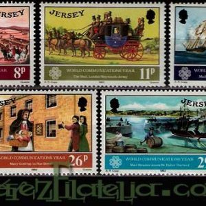 Serie de sellos Isla Jersey nº 298/302 (**)