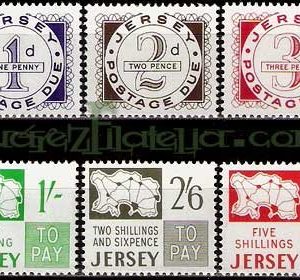 Serie de sellos Isla Jersey Taxa nº 01/06 (**)