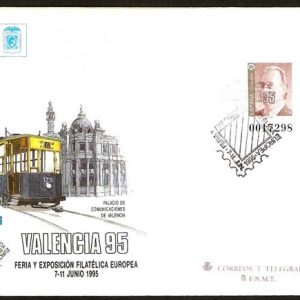 028. Matasellos Exposición Filatélica Valencia 95 (1 SOBRE)
