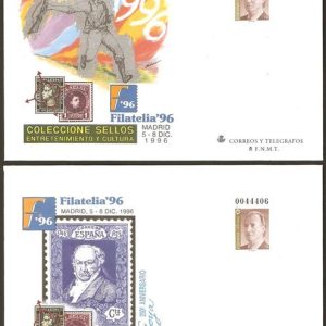 036. Sobre Entero Postal FILATELIA’96. (1 SOBRE)