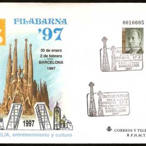 038. Matasellos Filabarna 97. Barcelona (1 SOBRE)