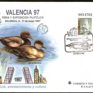 043. Matasellos Feria y Exposición Valencia 97 (1 SOBRE)