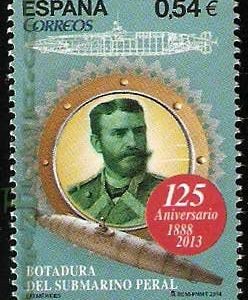 4870.  Sello Efemérides. 125 Aniversario Submarino de Peral