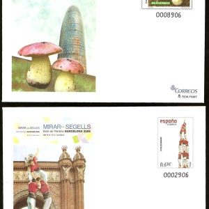 123-24. Sobre Entero Postal Salón de Filatelia (2 sobres)