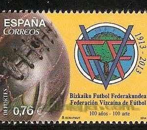 4889. Sello Deportes. Federación Vizcaína de Fútbol