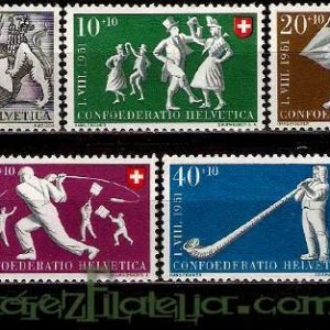 Serie de sellos Suiza nº 0507/11 (*)