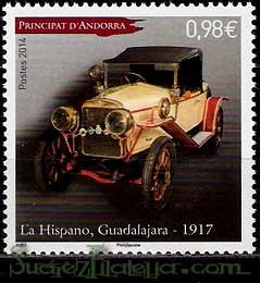 Serie de sellos Andorra Francesa S/N. La Hispano (**)
