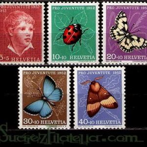 Serie de sellos Suiza nº 0526/30 (*)