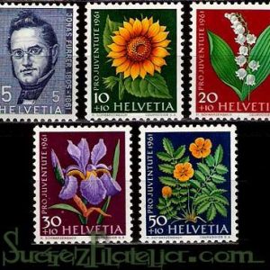 Serie de sellos Suiza nº 0684/88 (*)