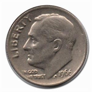 Moneda de EE.UU. 001 dime de 1967. MBC