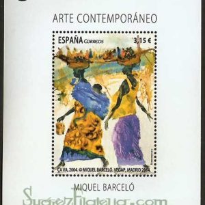 4898. Sello Arte Contemporáneo. Sello Miquel Barceló