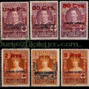 Sello Primer Centenario 0392-401 Coronación Alfonso XIII Colonia