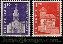 Serie de sellos Suiza nº 0764/65 (*)
