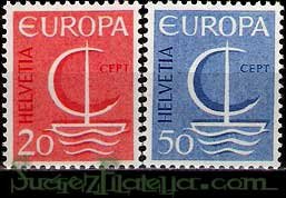 Serie de sellos Suiza nº 0776/77 (**)