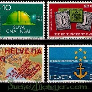 Serie de sellos Suiza nº 0811/14 (**)