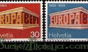 Serie de sellos Suiza nº 0832/33 (**)