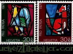 Serie de sellos Suiza nº 0878/81 (**)