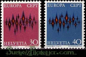 Serie de sellos Suiza nº 0899/900 (**)
