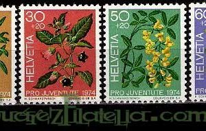 Serie de sellos Suiza nº 0972/75 (**)