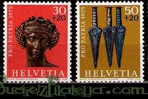 Serie de sellos Suiza nº 0983/86 (**)