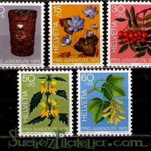Serie de sellos Suiza nº 0994/98 (**)