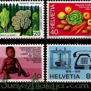 Serie de sellos Suiza nº 0999/1002 (**)