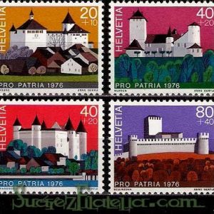 Serie de sellos Suiza nº 1005/08 (**)