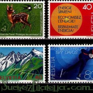 Serie de sellos Suiza nº 1009/12 (**)