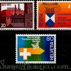 Serie de sellos Suiza nº 1030/32 (**)