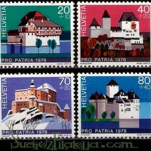 Serie de sellos Suiza nº 1060/63 (**)