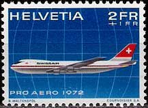 Serie de sellos Suiza Aéreo nº A 47 (**)