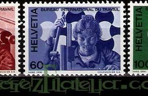 Serie de sellos Suiza Servicio nº S 443/45 (**)